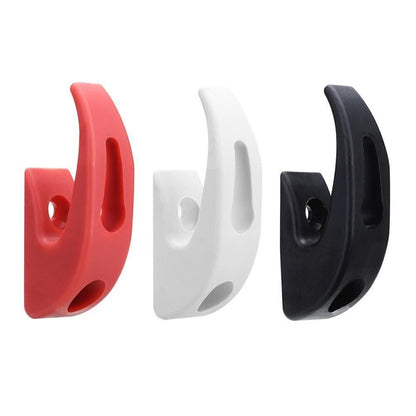 Portable Nylon Electric Scooter Front Hook Hanger Helmet Storage Bags Grip Red