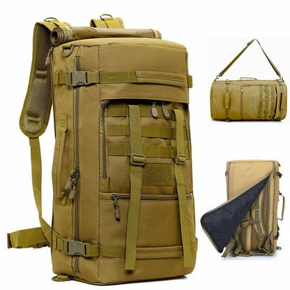 Outdoor Tactical Backpack 50L Large Bag Multifunction Trekking Hunting Hiking