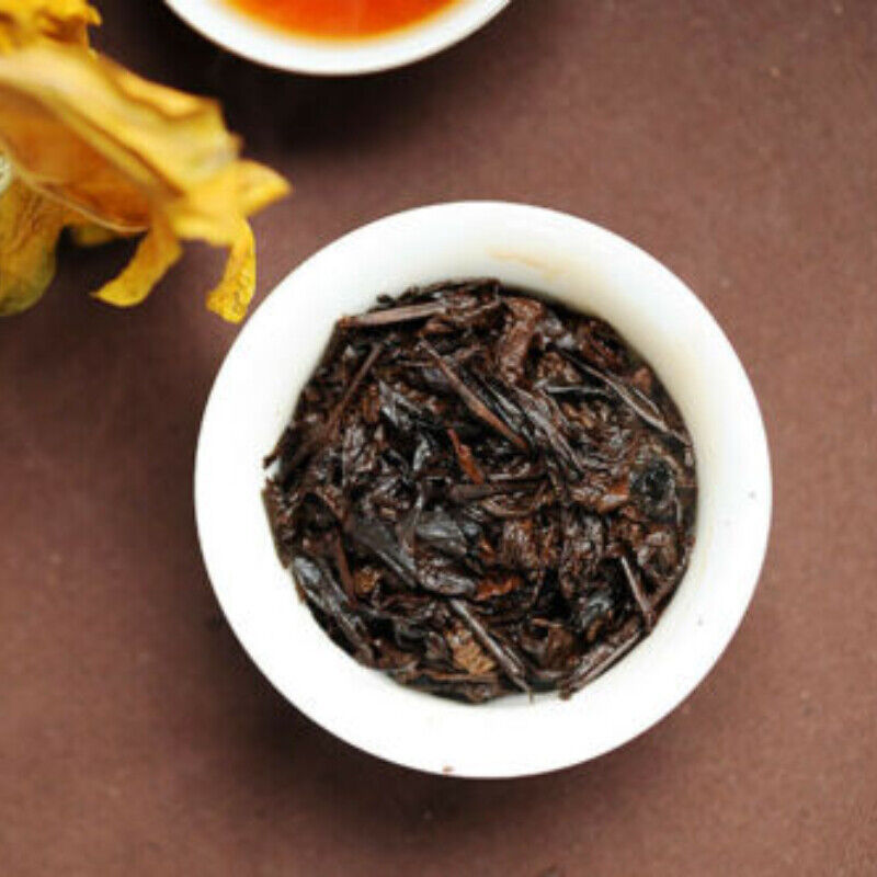 PU'ER Tea Lao Man E Pu-erh Tea Brick Ripe Puer Ancient Tree Pu'er Tea 500g-