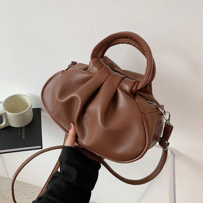 Women Pleated Small Bags Female Tote Bag Ladies High Capacity Handbag