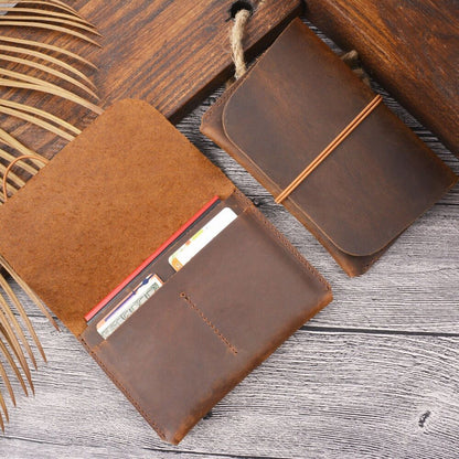 Passport Holders Cover Retro Credit ID Card Wallet 10.5x15cm Crazy Horse Leather