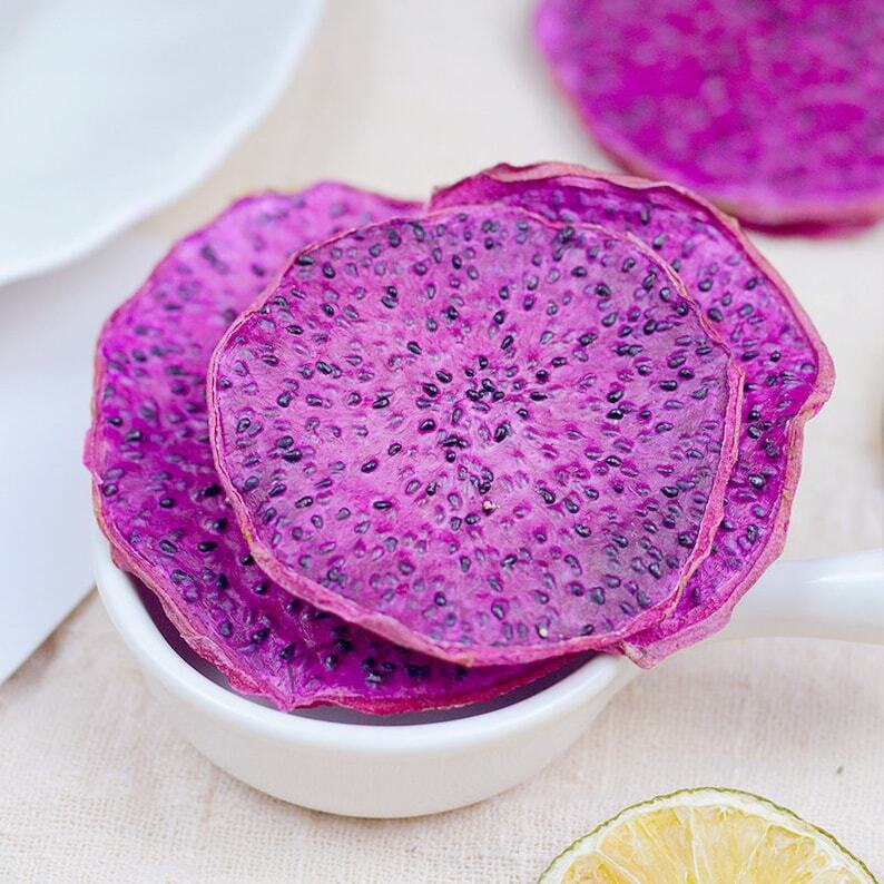 Natural Dried Red Pitaya Slices Dragon Fruit Wheels Makes A Healthy Tea