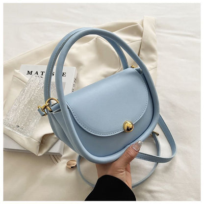 Shoulder Bags Leather Crossbody Bag Handbags Vintage Versatile 18*14*9 cm Black