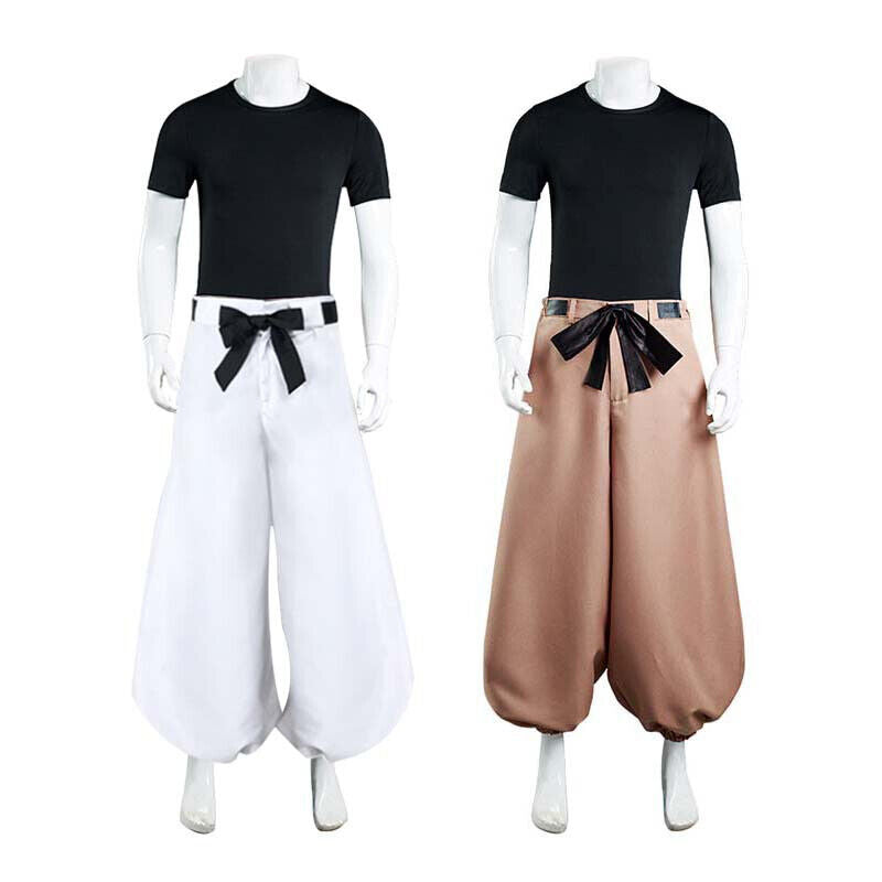 Anime Jujutsu Kaisen Fushiguro Toji Uniform Cosplay Costume T-shirt+Pants Set