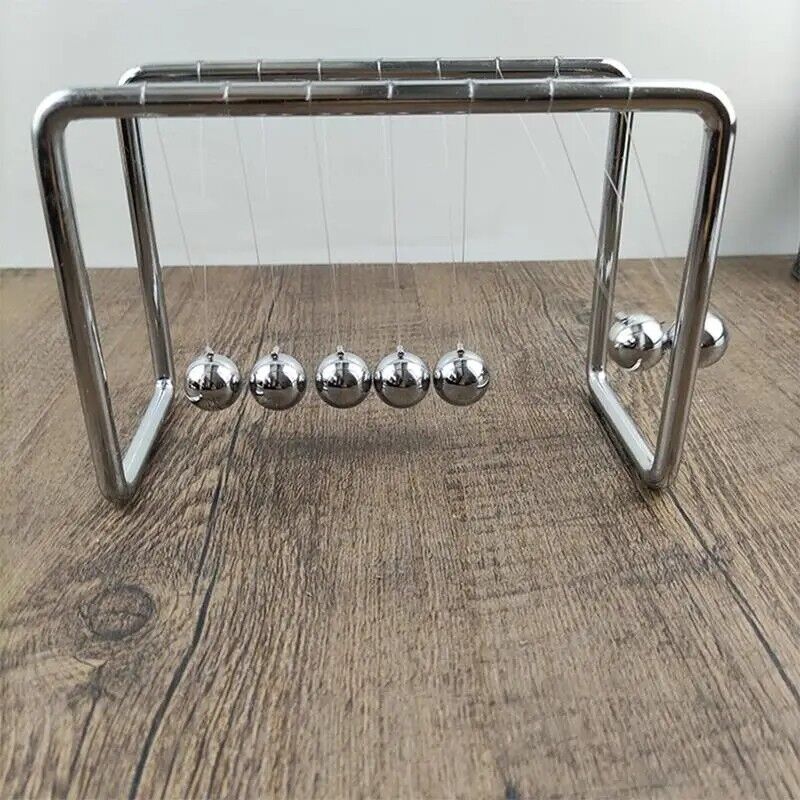 Newton Cradle Balance Steel Balls Desk Toy Science Pendulum School Teaching Tool