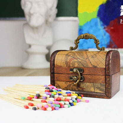 Matches 80Pcs Retro Aromatherapy Lengthen Thicker Match Lighting Tools Fire 75mm