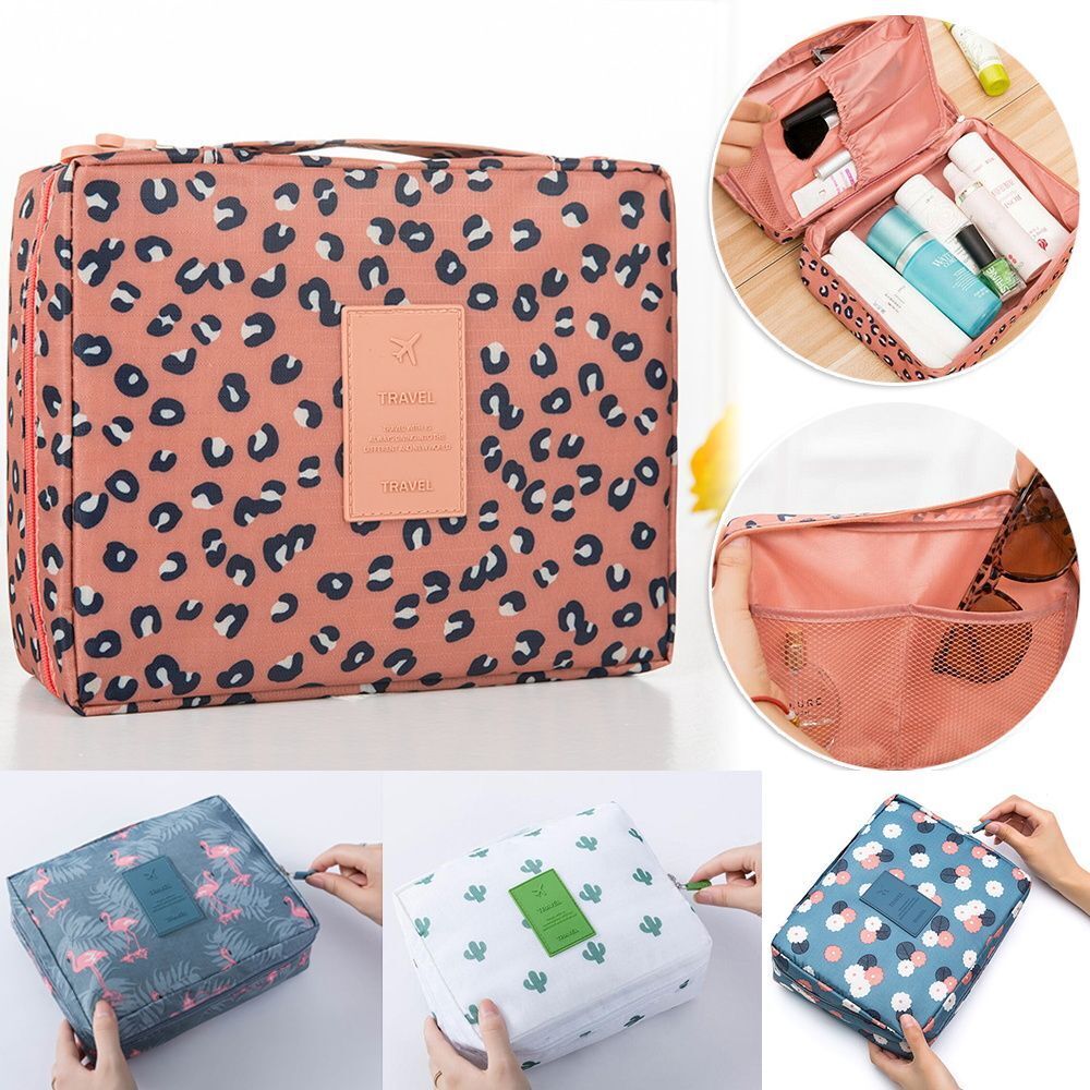 Travel Makeup Bag Toiletries Organizer Waterproof Cosmetic Purse Travel Toiletry