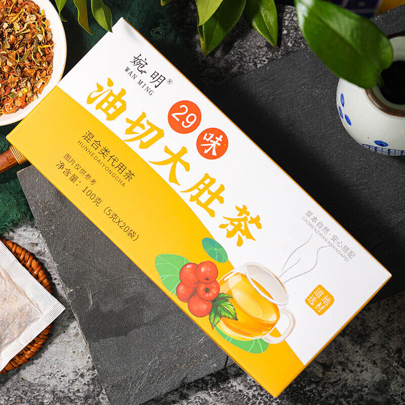 100g 29 Flavors Oil-cut Potbelly Tea Ingredients Combination Non-fat Stream Tea