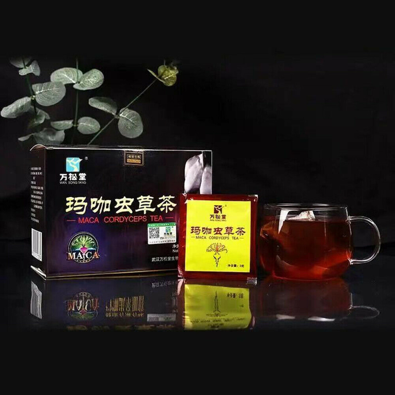 100% Natural Energy Cordyceps Maca Tea Cordyceps Militaris MACA Tea 虫草玛咖五宝茶