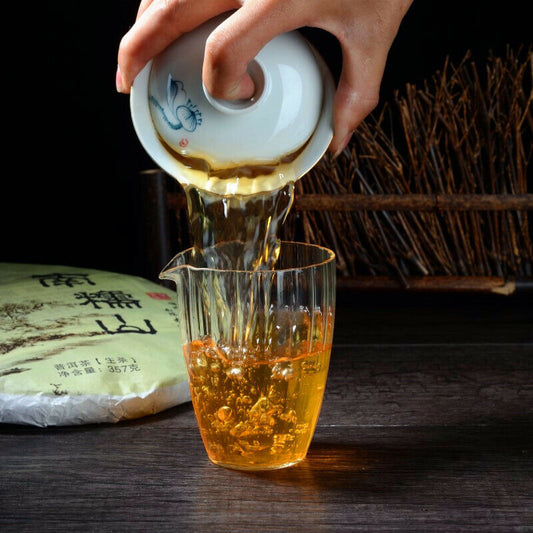 357g Yunnan Nannuoshan Big Tree Pu-Erh Green Tea Lose Weight Puerh Cha Tea Cake-