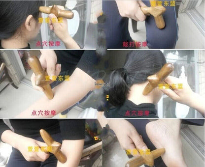 Plantar acupoint massage stick wooden foot massage stick point bar foot