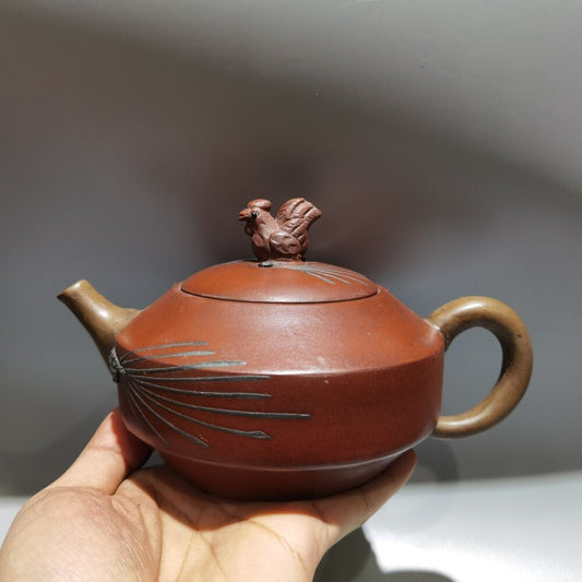 Chinese Yixing Purple Clay Teapot Tea Set Pot Zisha Ceramic Cute Decor Figurine