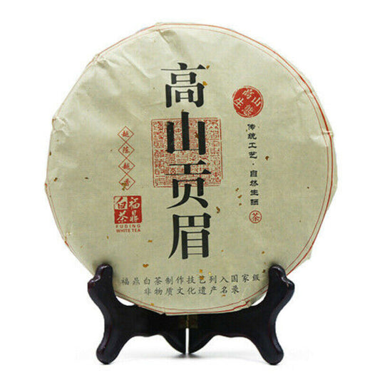 350g High Mountain Gong Mei Shou Mei White Tea Cake Chinese Fuding White Tea