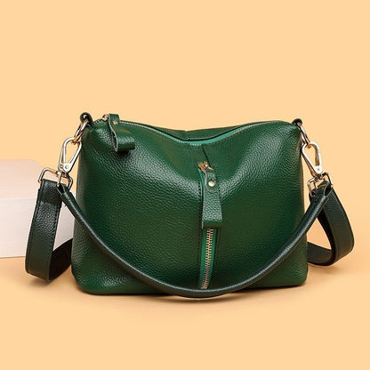 Luxury Handbag Genuine Leather Vintage Tote Shoulder Messenger Purse 25*18*10 CM