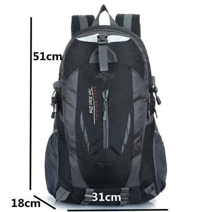 Men's Hiking Outdoor Nylon Backpack Travel Sports Bag Backpack School Bag Pack