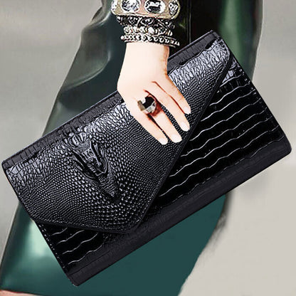 women Chain bag handbag cluth faux Leather Evening Shoulder Bag