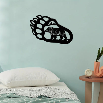 Bear Paw Wall Decoration Metal Wall Decor Modern Wall Decor Room Decor Sticker