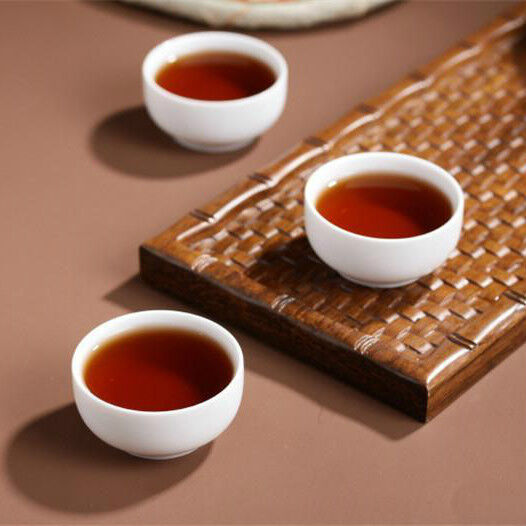 357g Old Ban Zhang Cooked Tea Old Puerh Tree Black Tea Ripe Pu-erh Tea Cake