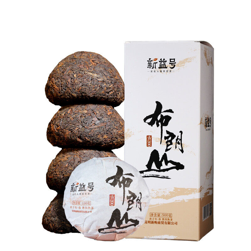 Xin Yi Hao Bulang Mountain 200 Years Old Tree Tuo Cha Pu-erh Tea 2021 500g Ripe