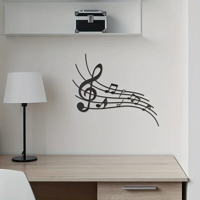 Musical Notes Sign Metal Music Wall Decor Modern Beautiful Music Notes Wall Deco