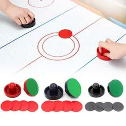 Round Pucks Felt Pusher Mallet Professional Air Hockey Table Goalies Pusher Set