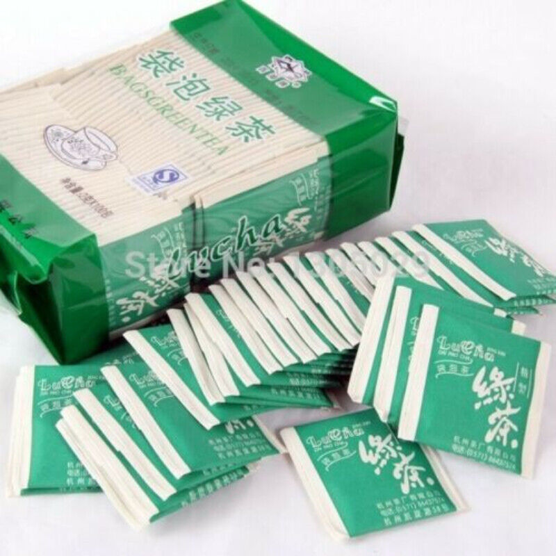 Chinese Green Tea Dragon Fountain Green Tea Longjing Bag 2g*100 Tea Bags-
