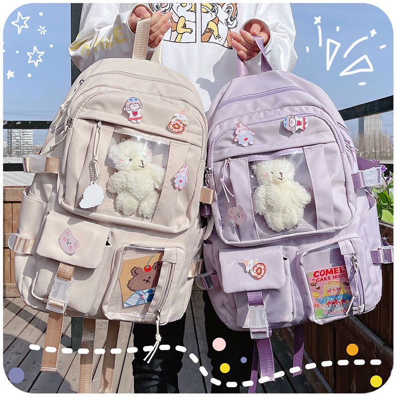 Women Backpack High School Student School Bag Girl Backpack Laptop Book