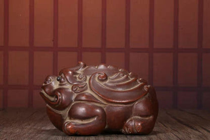 chinese tea pet gold-toad statue zisha Clay Gongfu Popular Table Wealth yixing