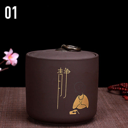 Ceramic Storage Tank Porcelain Moisture-Proof Tea Cans Food Storage Container