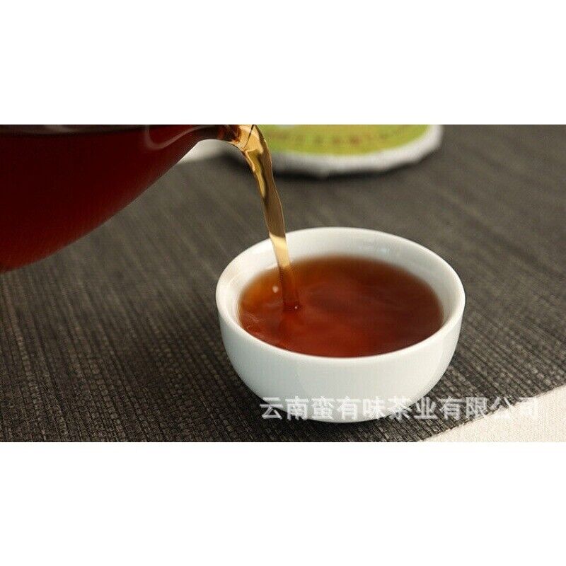 100g Yunnan Menghai Ripe Pu'er Tea Golden Needle White Lotus Ripe Cake Palace