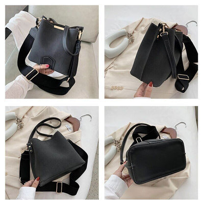 PU Leather Bags Women Shoulder Bucket Bag Handbags Women Bags