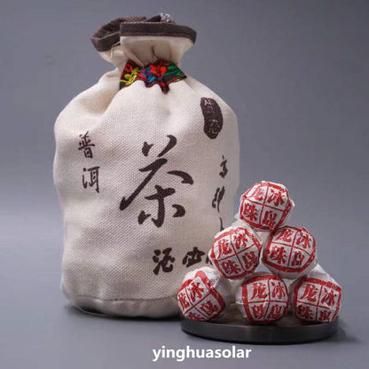 冰岛五寨冰岛龙珠古树普洱茶bingdao Pu'er Tea小沱茶 生普洱早春小粒装云南茶叶 Natural Health China Tea 柔香清甜天然健康