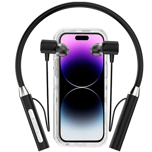 New Bluetooth Neckband Wireless Headphones Mic Headset Stereo Earbuds Earphone