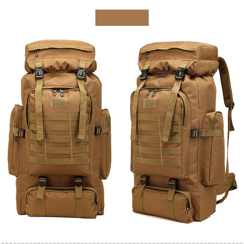 80L Backpack Army Hiking Camping Backpack Travel Outdoor Sports Climbing Bag