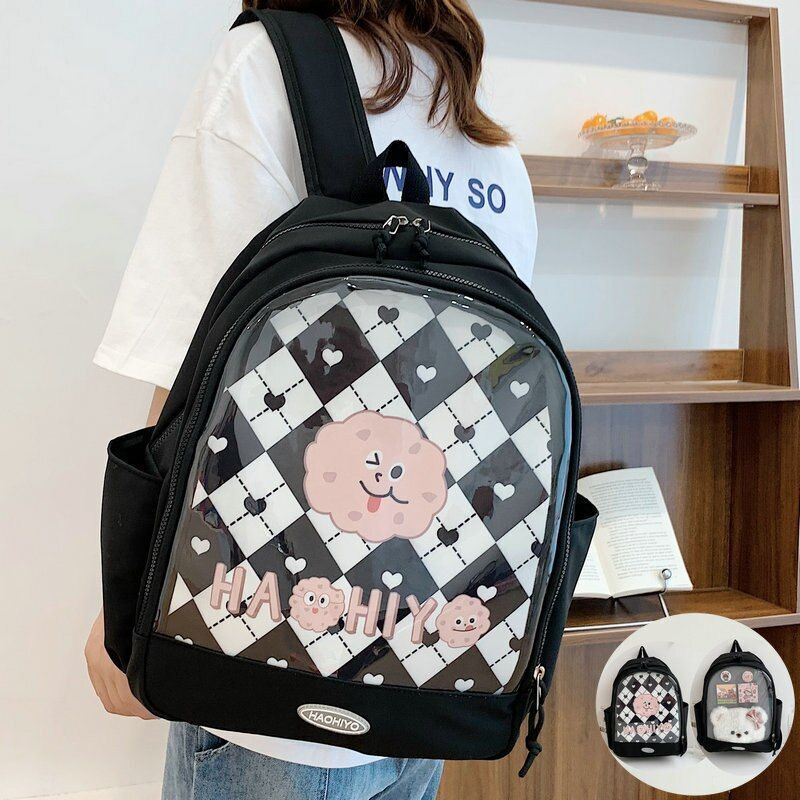 Backpack Cute Transparent School Backpack Bags Nylon 32*42*13 CM Polyester Purse