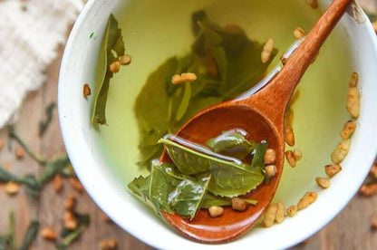 Organic Genmaicha Toasted Brown Rice Tea Loose Leaf Green Tea Dried Herb