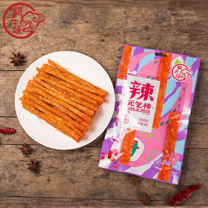 爆辣通心棒元气棒辣条经典麻辣零食特产 2pcs Hot Spicy Sticks Classic Spicy Leisure Snacks Specialty