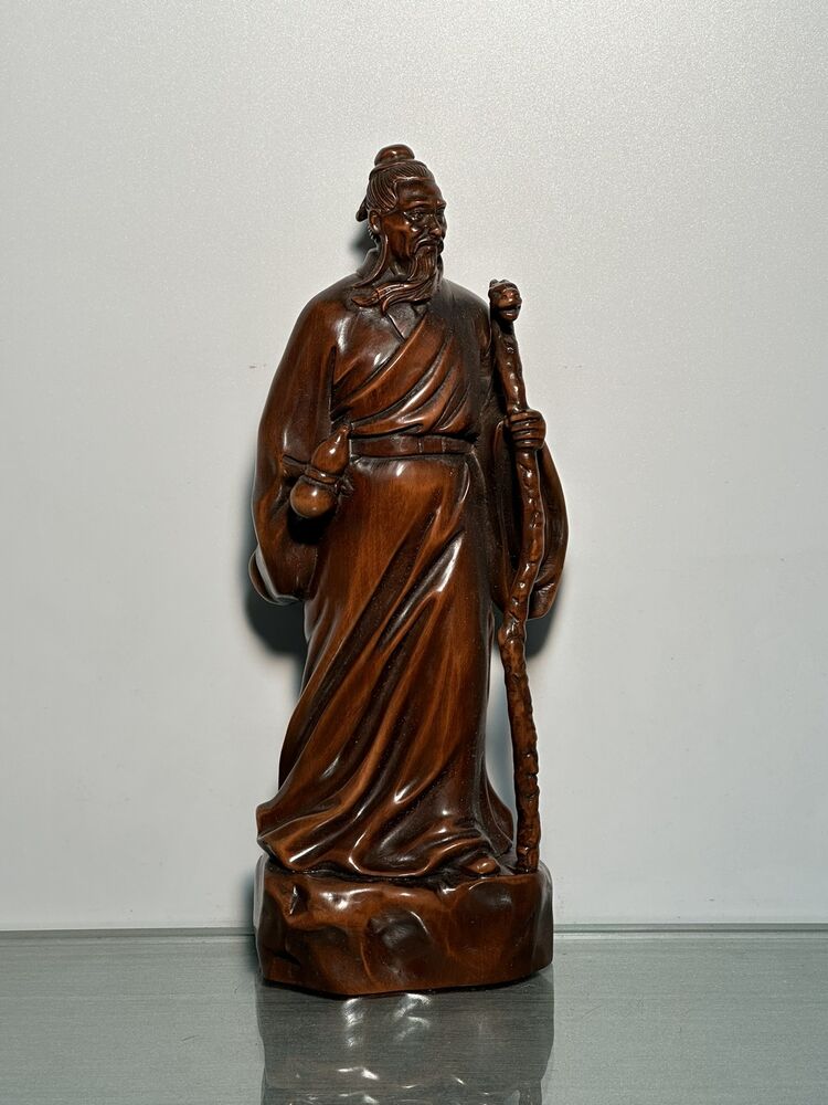 Collection Chinese Boxwood Carving Figure Statue Wood Sculptures Decoration Art