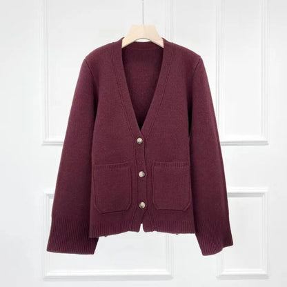 Black Gray White Thicken Long Sleeve Women Cardigans Female Sweater