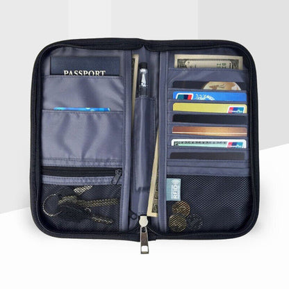 RFID Blocking Passport Organiser Travel Card Storage Bag Phone Pouch Antitheft