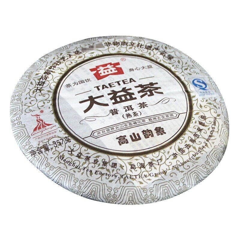 357g 2010 Dayi Ripe Puer Tea TAETEA Gao Shan Yun Xiang Shu Puer Tea Batch 001