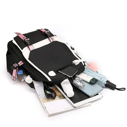 School Bags Teenage Girls Canvas Schoolbag Student Book Bag Teen School Backpack