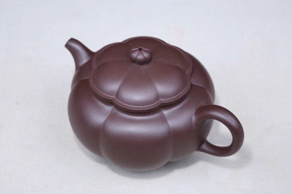 370cc chinese Yixing Handmade Zisha Purple clay Teapot LiuBan JinHua Hu Tea Pot