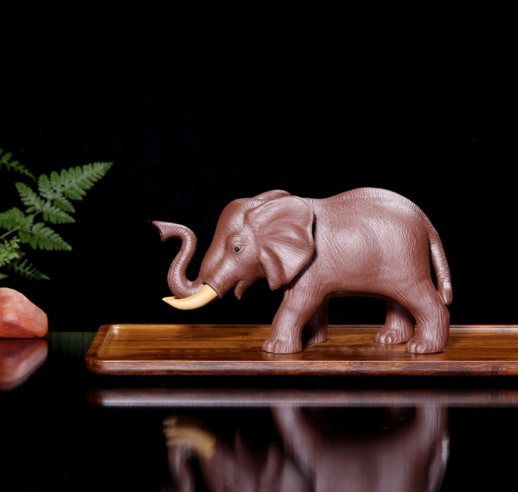 Purple sand tea pet Yixing elephant creative decoration sculpture miscellaneous