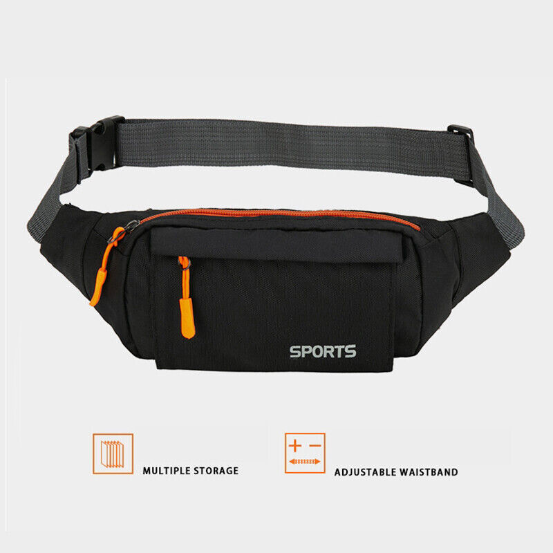 Fashion Men's Multicolor Waist Packs Waterproof Running Bag Outdoor Belt Bag