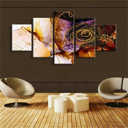 Abstract 5 Pieces Poster and Print Wall Art for Living Room Home Decor Unframed