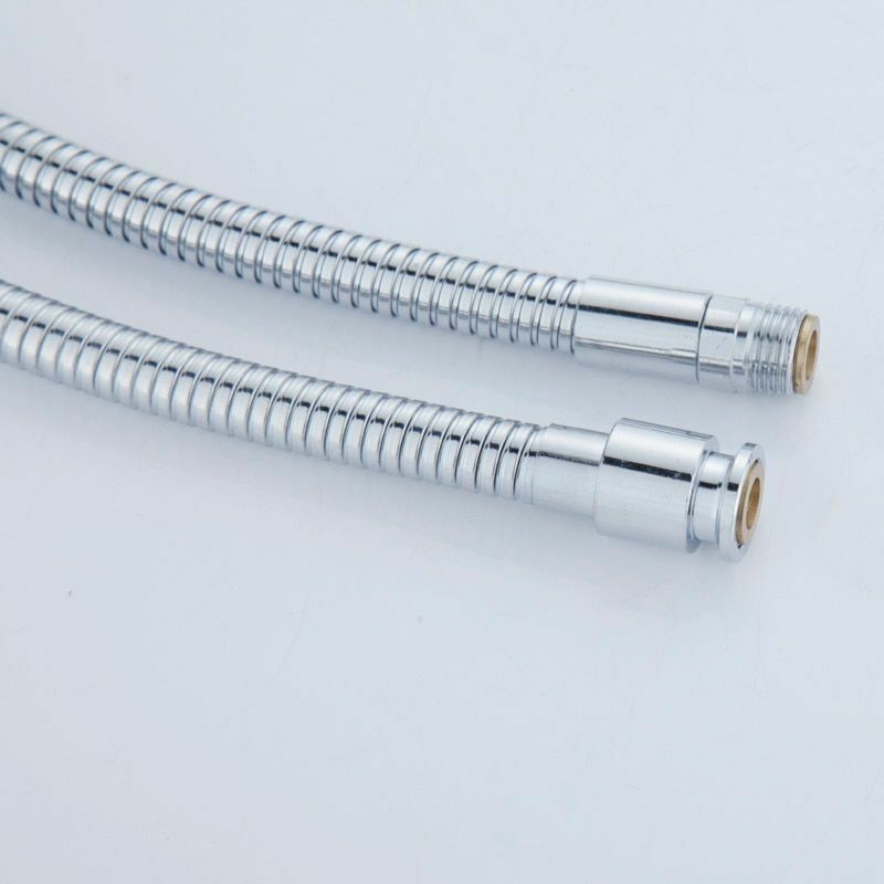 Stainless Steel Chrome Surface Pull Out Shower Pipes Kitchen Drain Faucets Hose