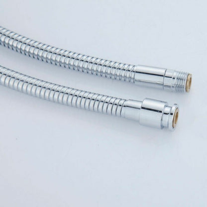 Stainless Steel Chrome Surface Pull Out Shower Pipes Kitchen Drain Faucets Hose