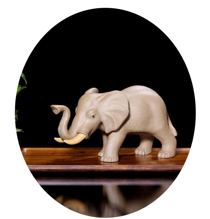 Purple sand tea pet Yixing elephant creative decoration sculpture miscellaneous
