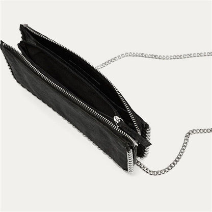 Chains Women Crossbody Bags Handbags Leather Lady Shoulder Bag Lady Small Flap